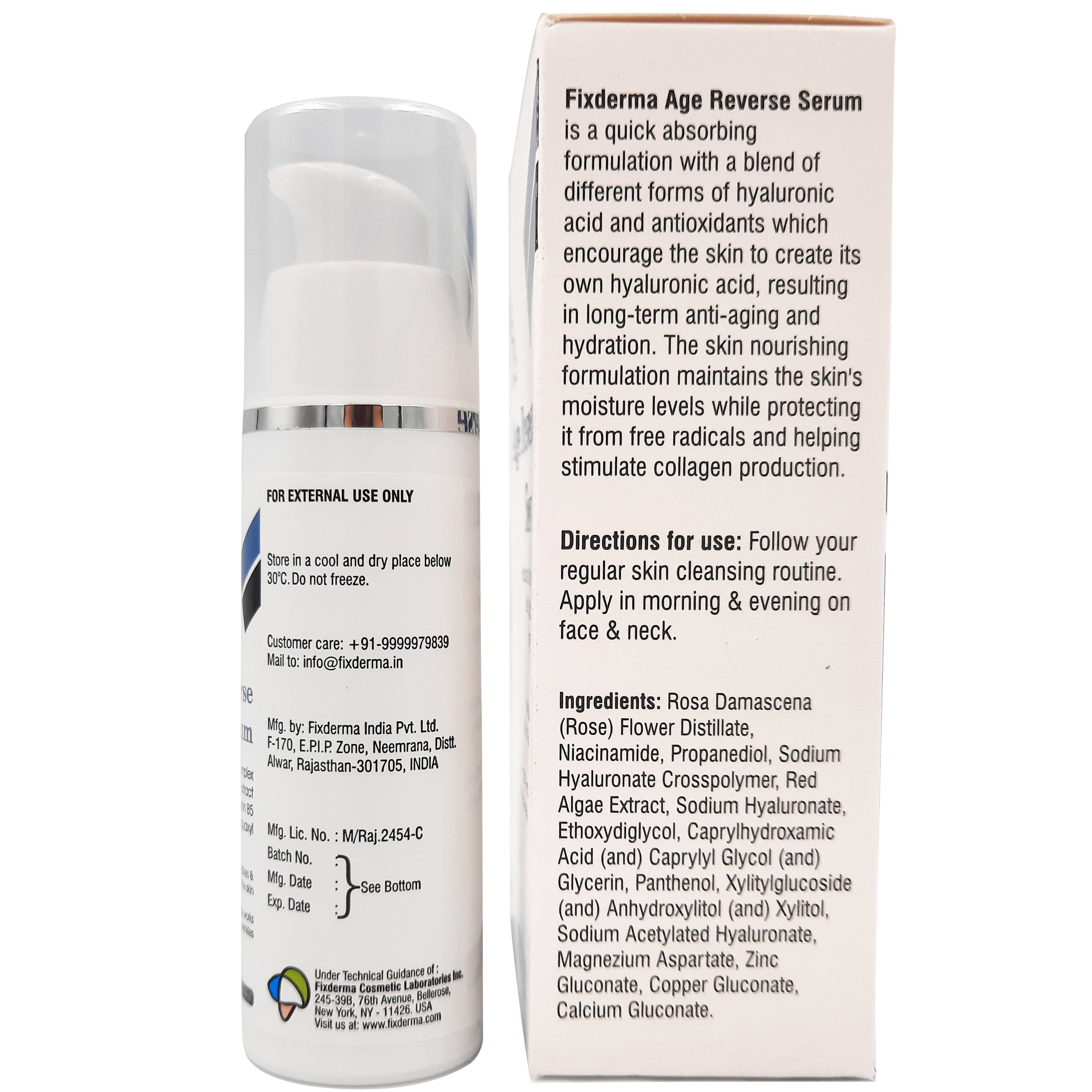 Serum Phục Hồi Da FIXDERMA Age Reverse Chống Lão Hóa Tái Tạo Da Giúp Da Săn Chắc Và Thu Nhỏ Lỗ Chân Lông 30ml - Hùng Lợi