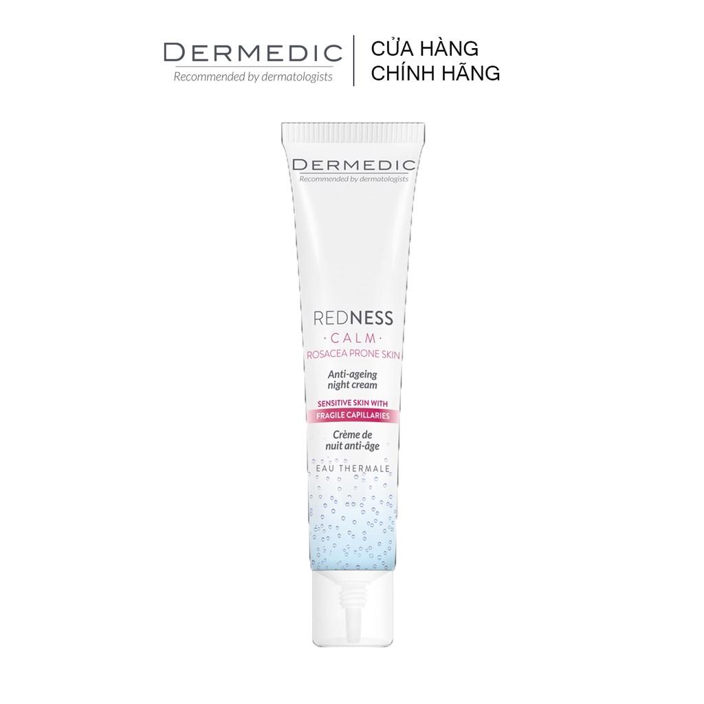 Kem dưỡng Dermedic ban đêm chống lão hóa cho da nhạy cảm mẫn đỏ REDNESS anti-ageing night cream 40ml