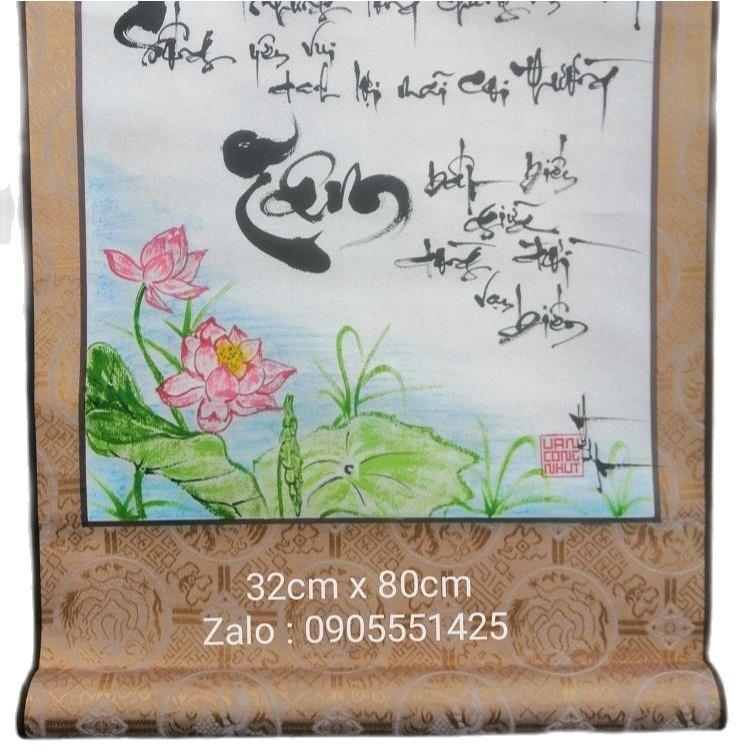 Biểu lụa thư pháp chữ SỐNG.Quà tặng ông bà,cha mẹ,bạn bè,đối tác, mừng tân gia, khai trương.Quà cưới,tết,sinh nhật,8/3