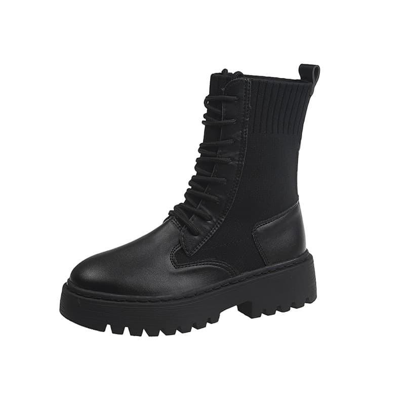 Giày Boot Nữ Cổ Len 6560