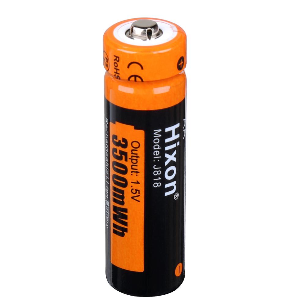 4 pin 3500mWh 1.5V AA Lithium có thể sạc lại, Đầu ra hiệu suất cao không đổi trong 1200 chu kỳ. Đối với Chuột、Microphone Điện áp định mức: 1.5V