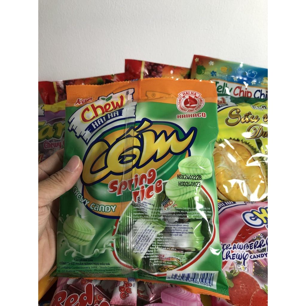 Kẹo Chew mềm HẢI HÀ Hương Cốm (Gói 100 Gram) - Hàng chính hãng