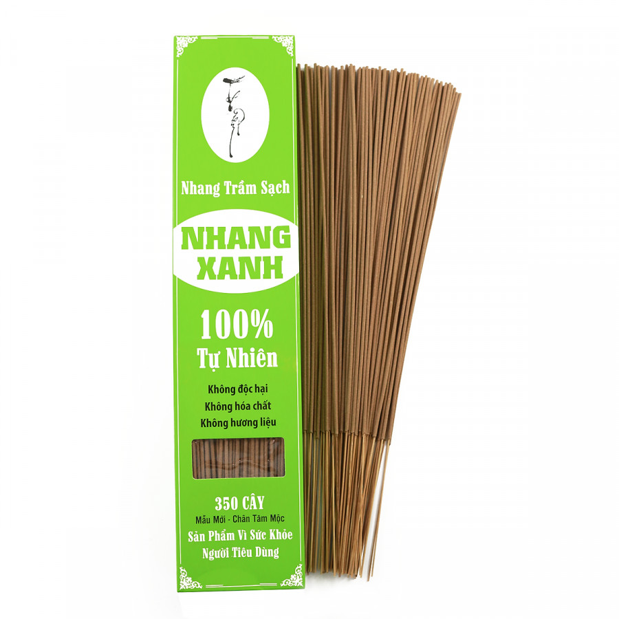 Nhang trầm sạch Nhang Xanh 500gr (40cm -350 cây)