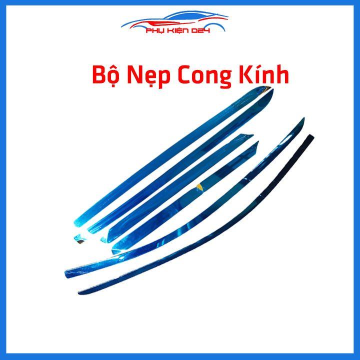 Bộ nẹp viền chân kính cong kính Ertiga 2019-2021 Inox sáng bóng chuẩn form xe