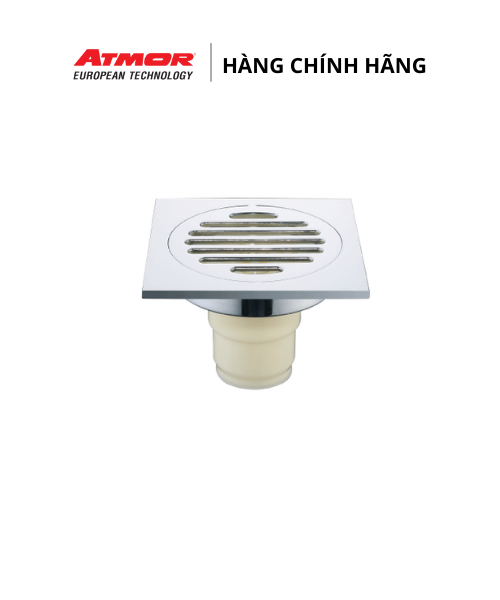 Phễu Thoát Sàn Nhà Tắm Inox Cao Cấp Chống Hôi ATMOR - AH012