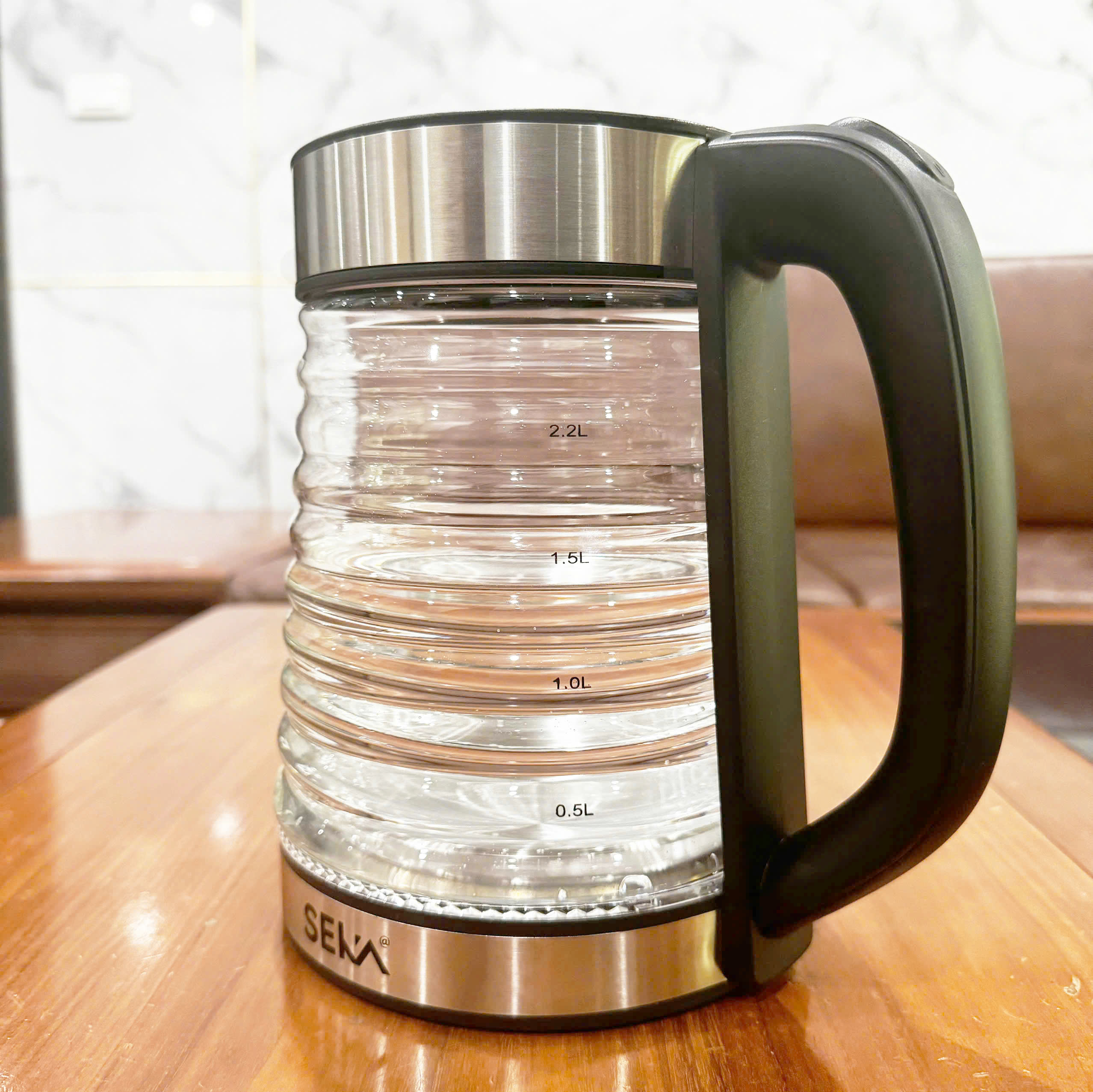 Ấm Siêu Tốc Thủy Tinh SEKA Dung Tích 2.2L Đun Siêu Tốc Tự Ngắt Khi Sôi hàng chính hãng