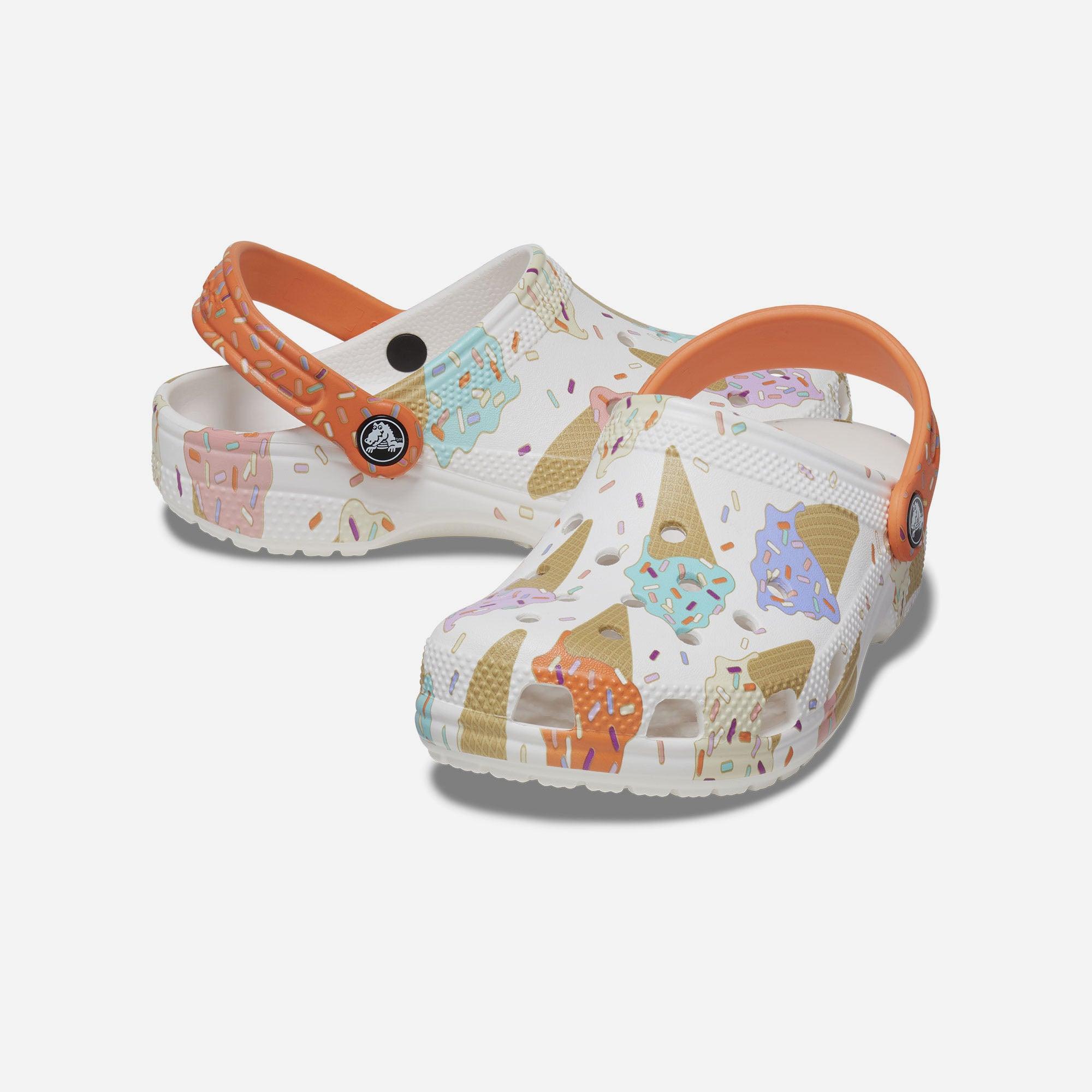 Giày lười trẻ em Crocs Classic Ice Cream Graphic - 208575-94S