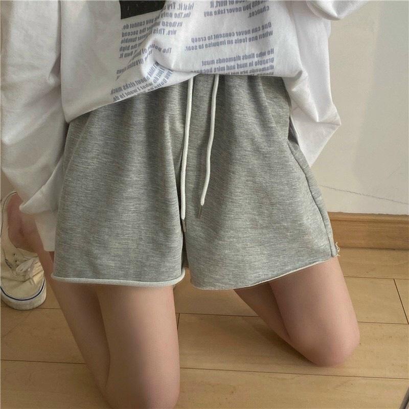 Quần short nữ vải thun cotton da cá unisex thể thao cao cấp ống rộng bigsize mặc nhà ngủ thời trang hàn quốc đẹp TRƠN FR