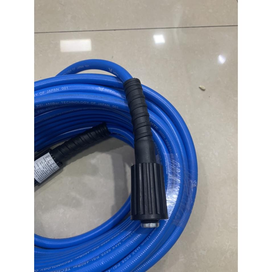 Dây xịt rửa xe HIỆU HTC LOẠI 15M,HTC6512-15W2 từ nhựa PVC áp lực cao 450 bar,ĐK 6.5*12mm