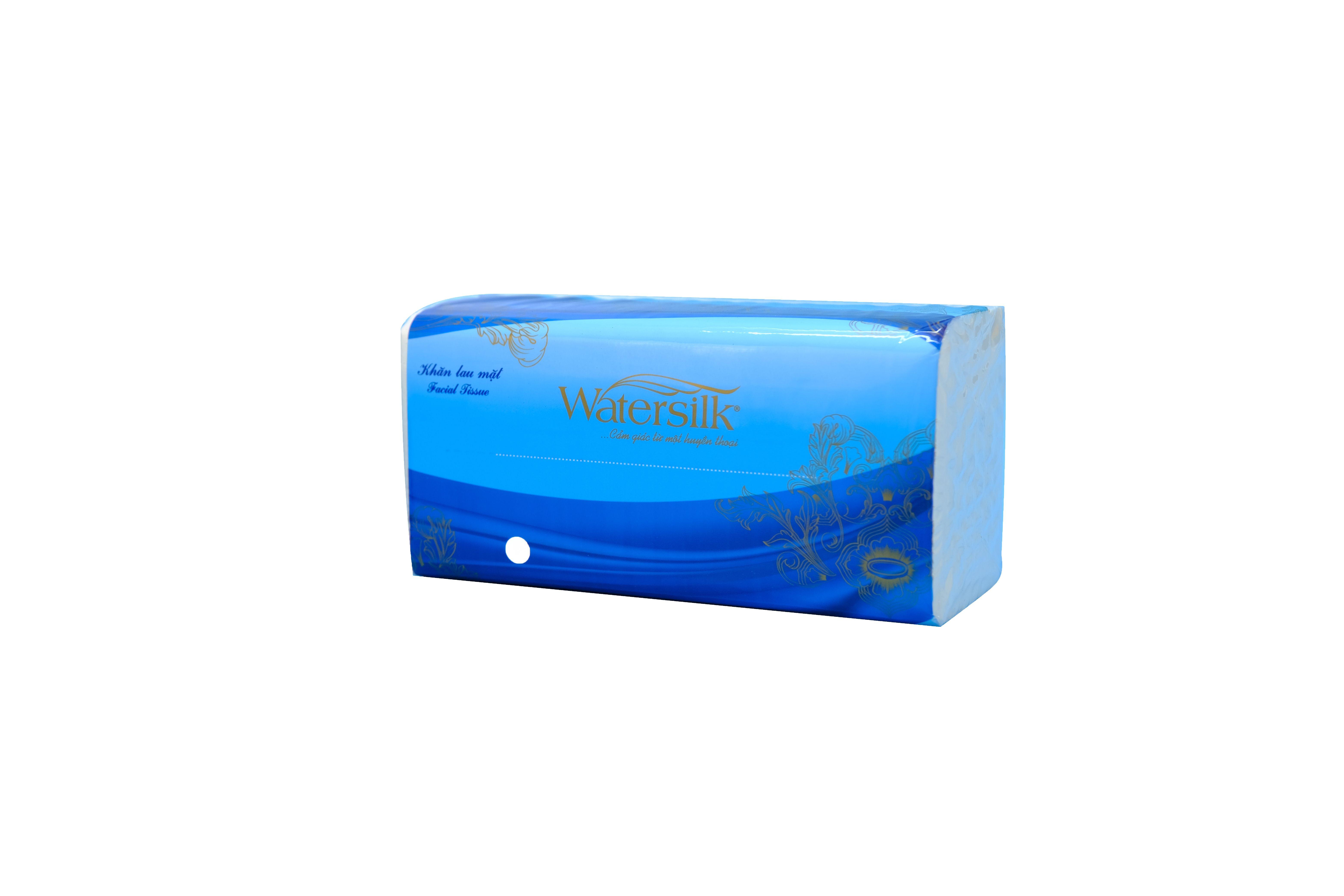 Khăn rút Watersilk 280 tờ/gói, kích thước 200 x 200 mm- mã W114- 100% Bột giấy nguyên sinh - Hàng chính hãng.