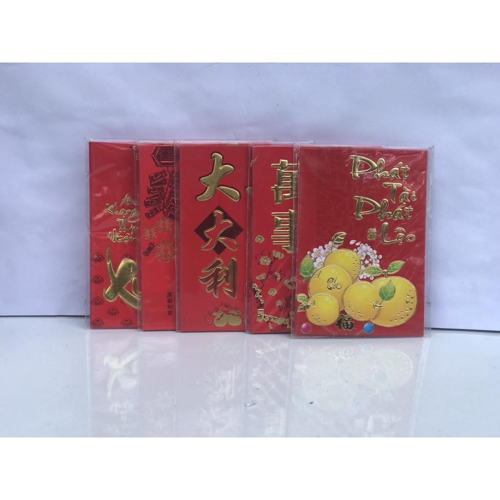 COMBO 6 bao lì xì tết 2020 khổ 8x13cm và 8x17cm Mẫu ngẫu nhiên