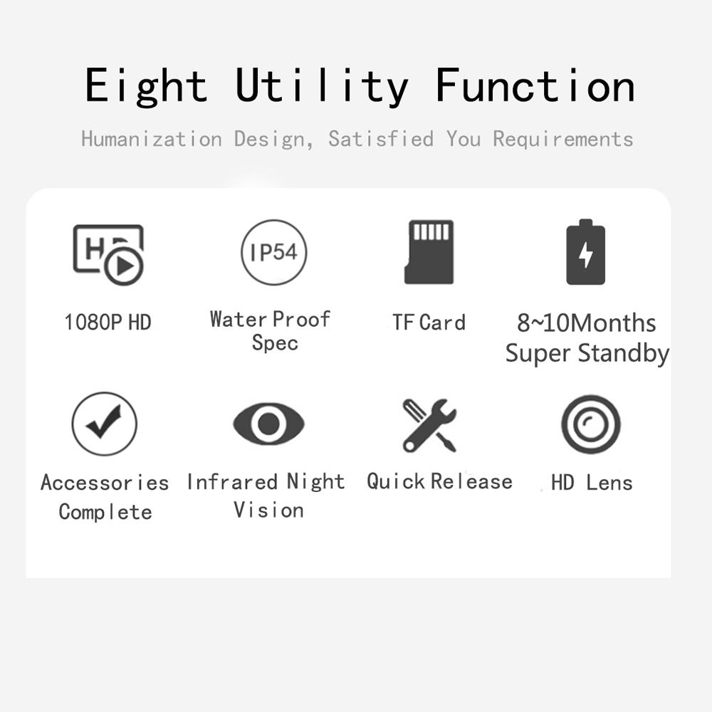 Camerea ngoài trời PR3000 36MP 1080p hỗ trợ quay video, chụp ảnh đêm