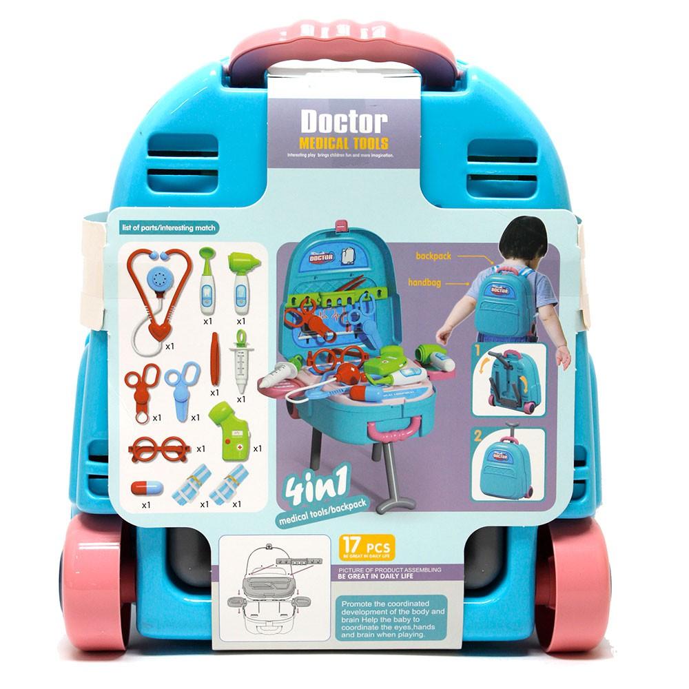 Bộ đồ chơi lắp ghép chủ đề bác sĩ 4 in 1