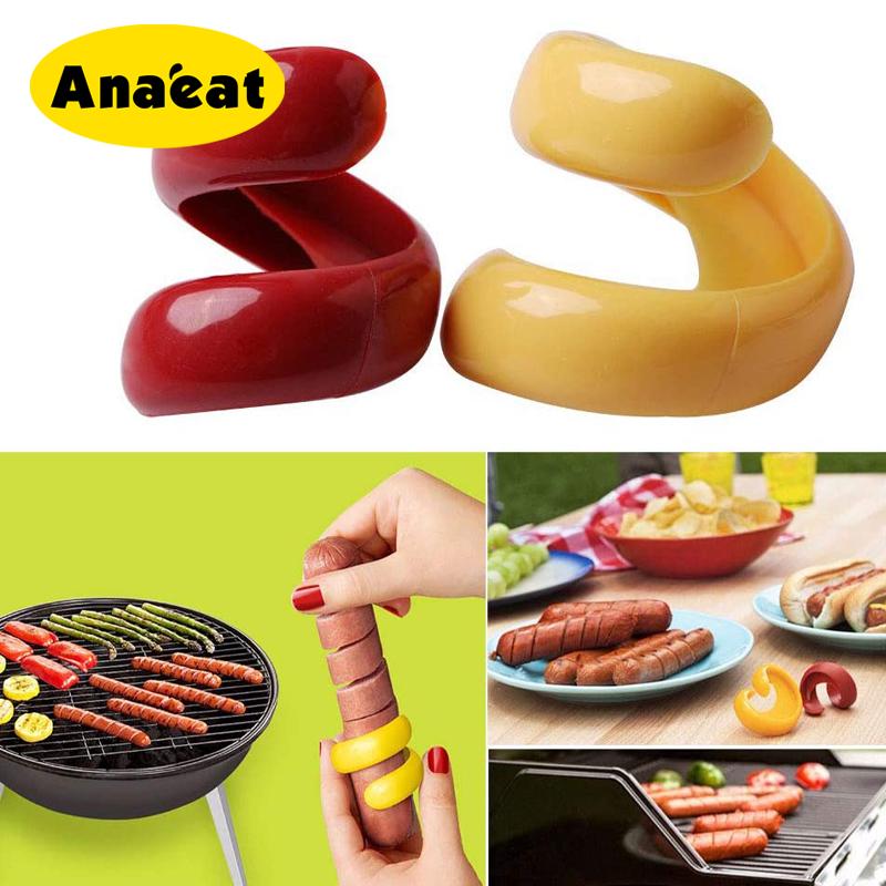 Bộ 2 Dụng Cụ Cắt Xúc Xích / Rau Củ ANAEAT Giúp Tạo Hình Xoắn Ốc Chuyên Dụng Trong Nhà Bếp