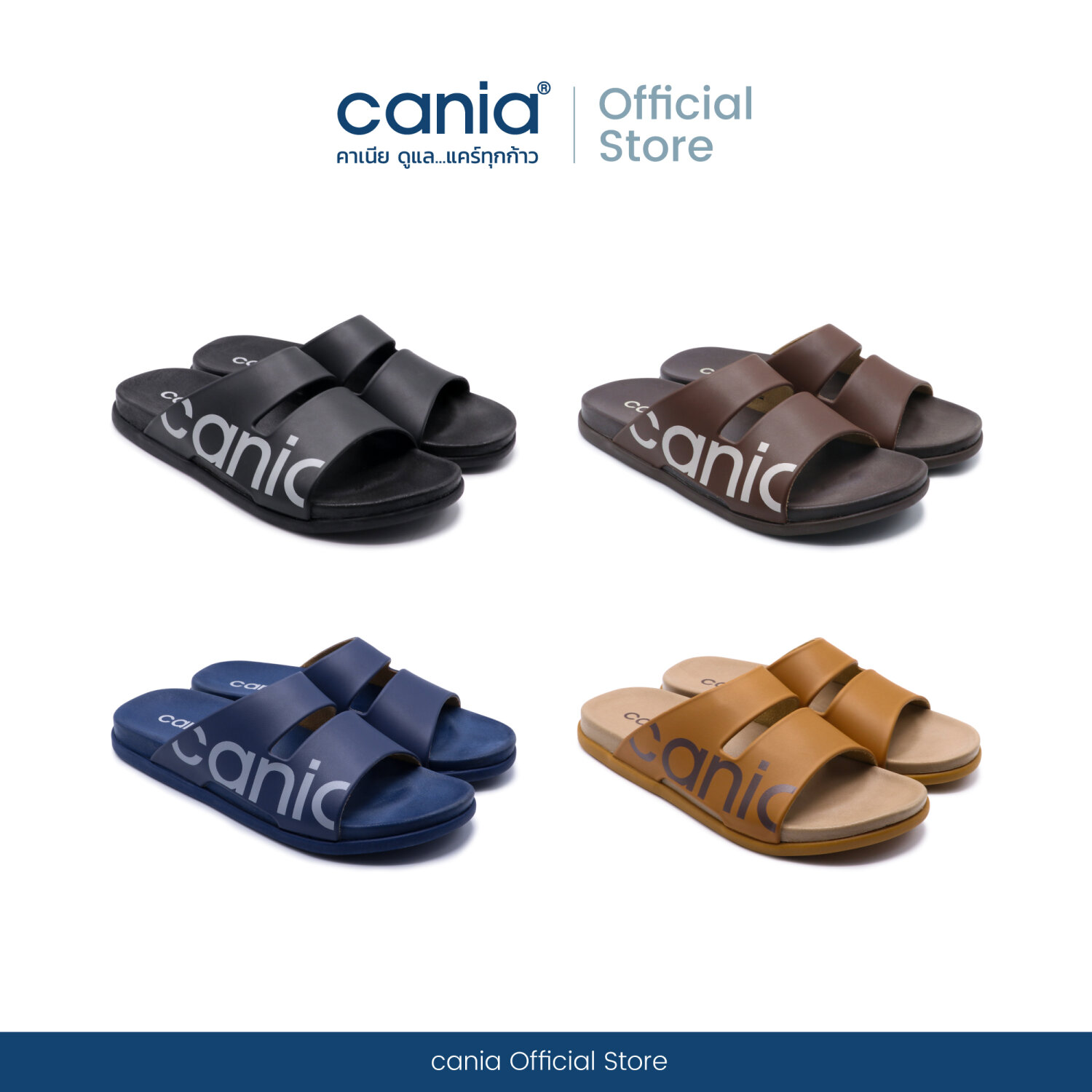 Dép nam quai ngang Cania Thái Lan CM 12125 , đế cao su mềm