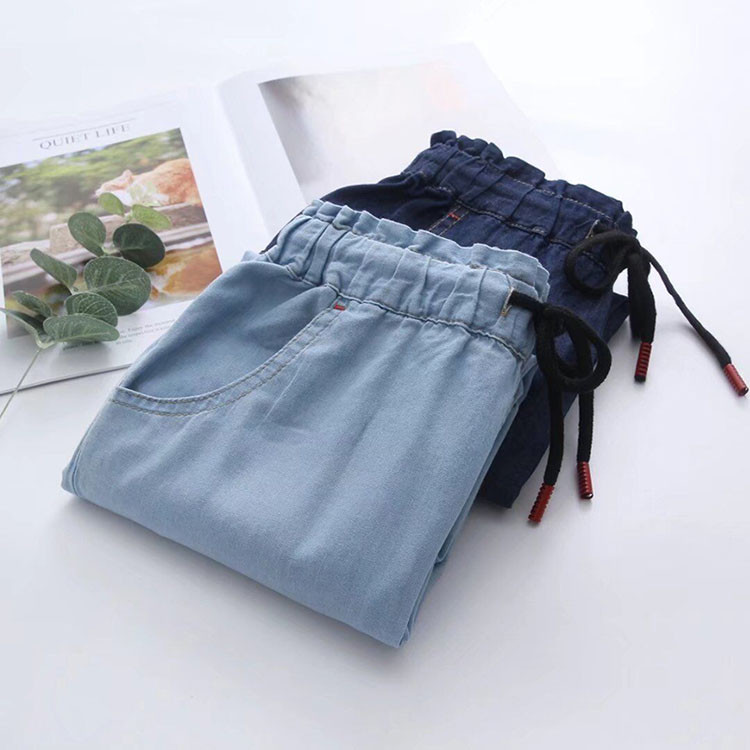 Quần Jean Nữ Baggy Lửng 