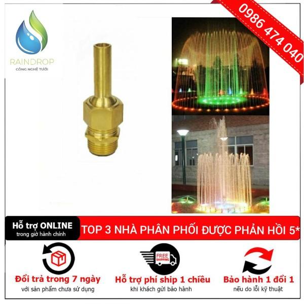 Đầu phun nước nghệ thuật đồng 1 tia phi 21mm