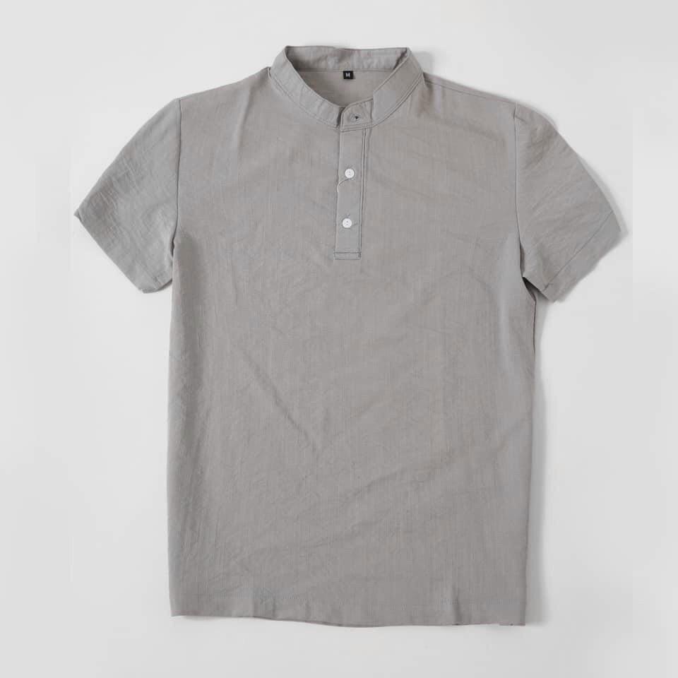 Bộ Quần Áo Nam Cộc Tay Chất Đũi Thái Cổ Tàu From Chuẩn ARU SHOP