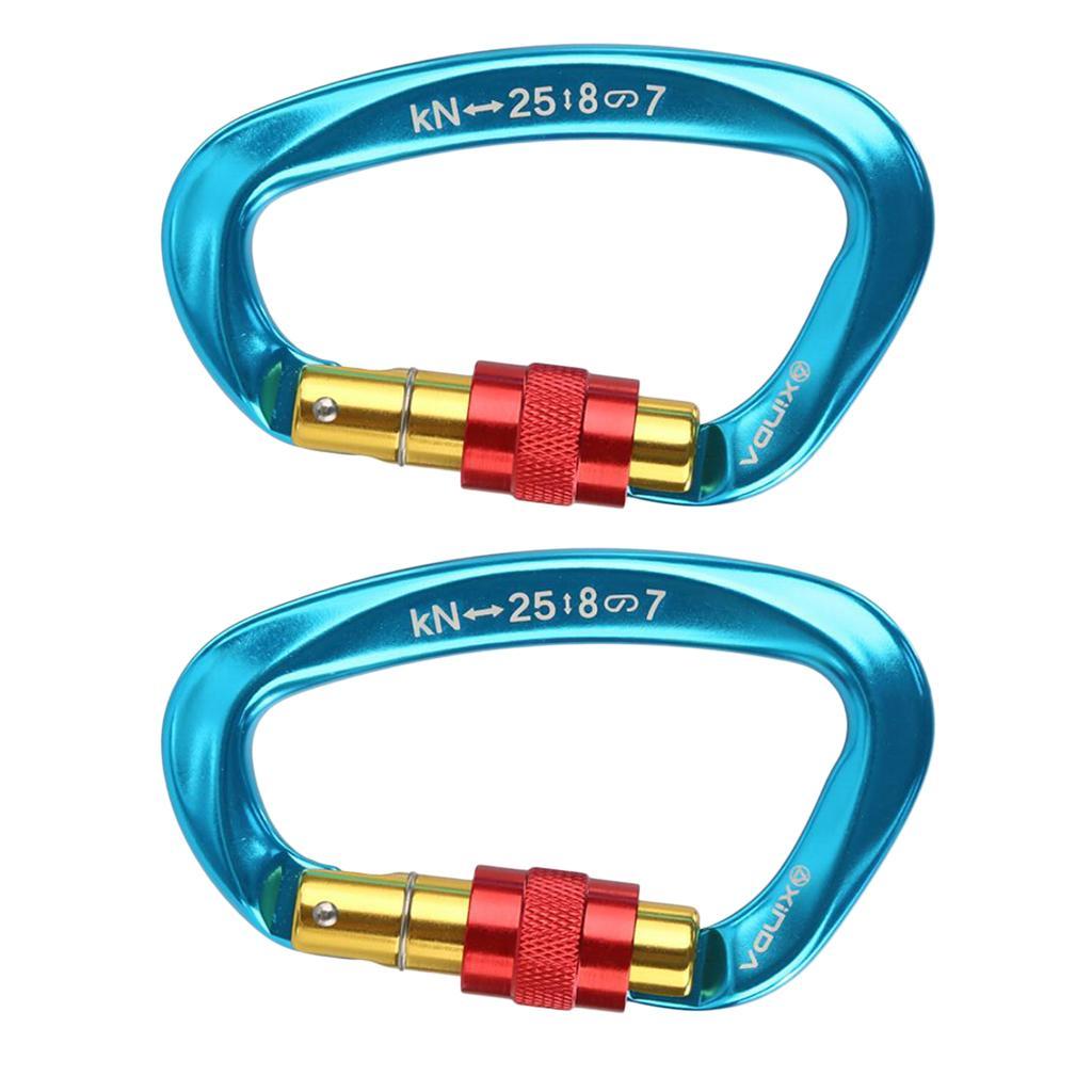 Mountaineering Climbing Equipment Carabiner Screw Lock 25KN