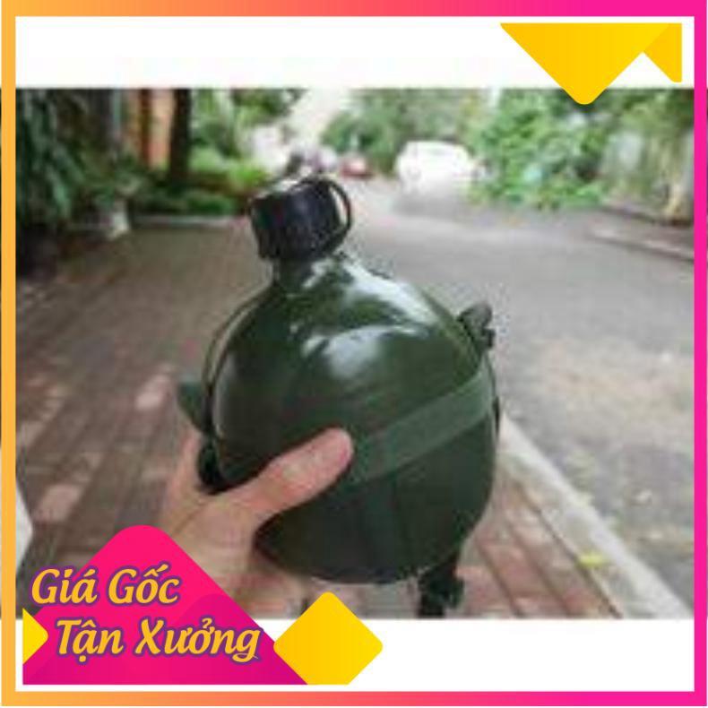 Bình Tông, Bình Bi Đông Vỏ Nhôm dung tích 1 lít đựng nước, đựng rượu