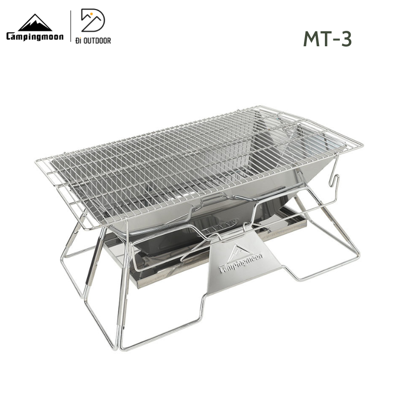 Bếp Nướng Dã Ngoại Campingmoon MT-3 Xếp Gọn 6-8 Người Thép Không Gỉ