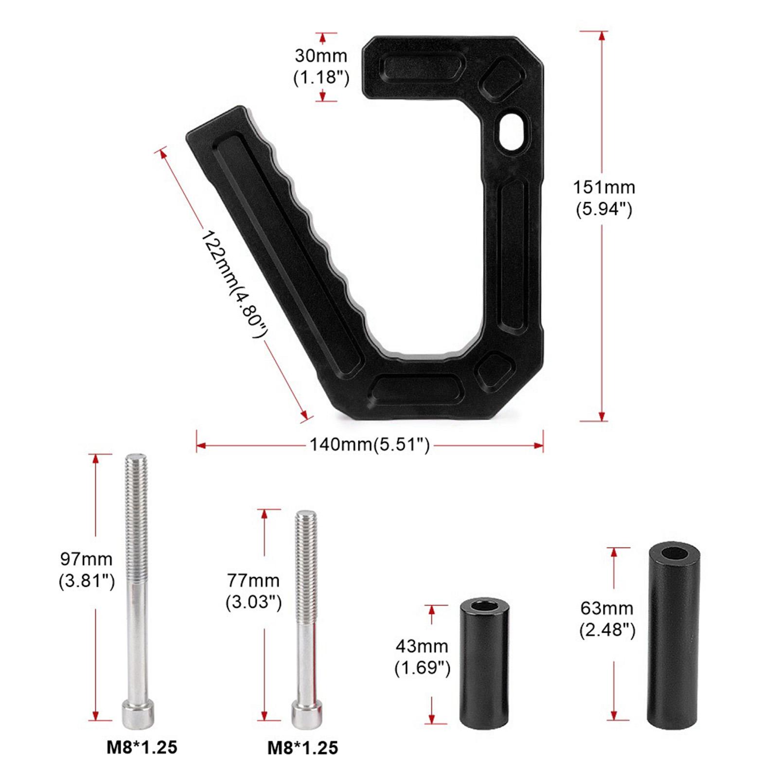 Heavy Duty Aluminum Alloy Interior Grab Handles Grips Car Decoration Supplies for Wrangler 2007-2018 Driving 2Pieces