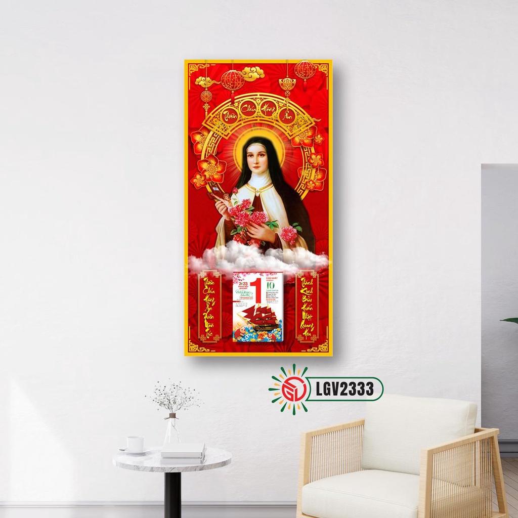 Lịch Gỗ Công Giáo Treo Tường IMWI LGV2333 - 79cm x 39cm