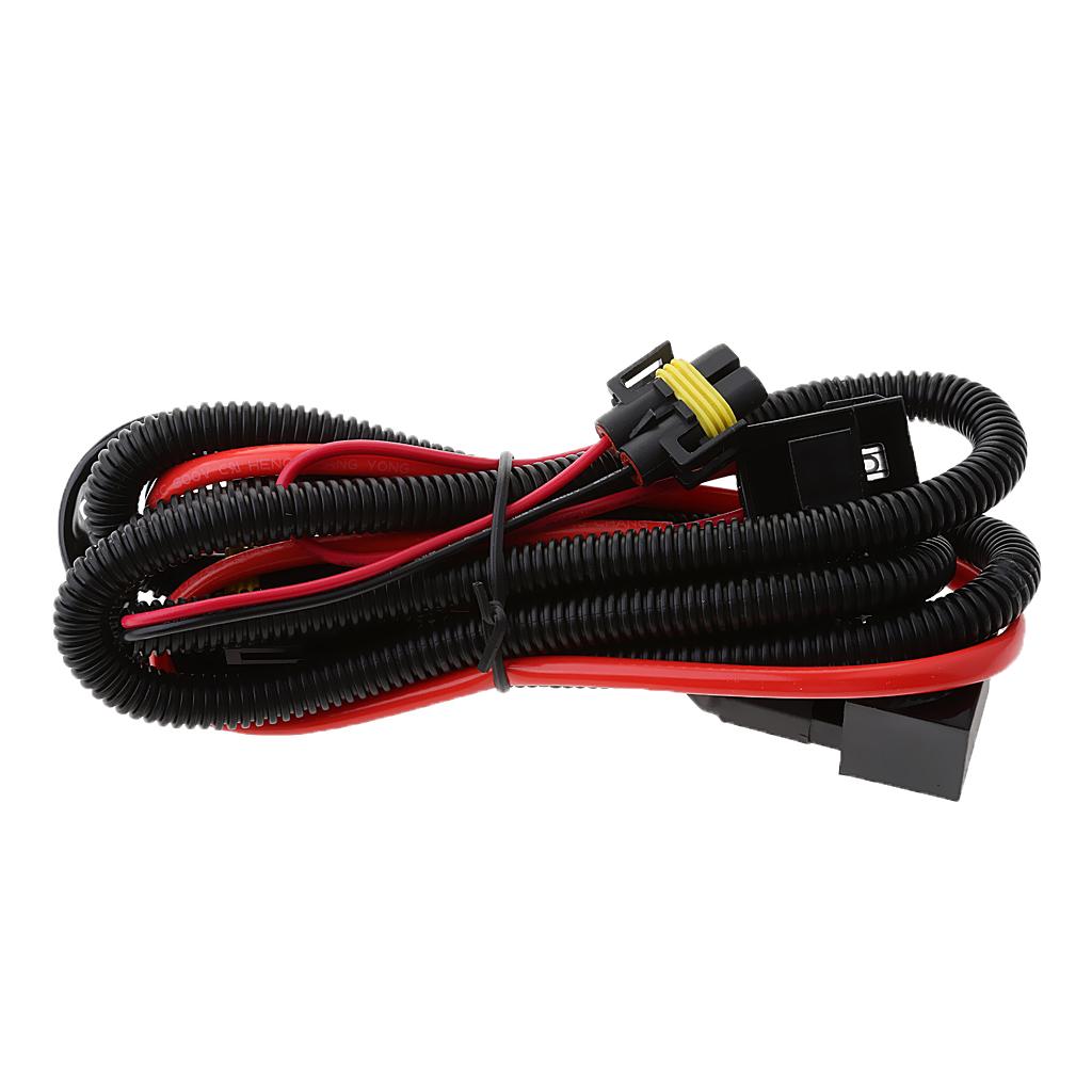 Xenon HID Conversion Kit Relay Wiring Harness H1 H3 H4 H7 H8 H9 H10 H11 H13 H16 9004 9005 9006 9140 9145 9012 5202 HB3 HB4