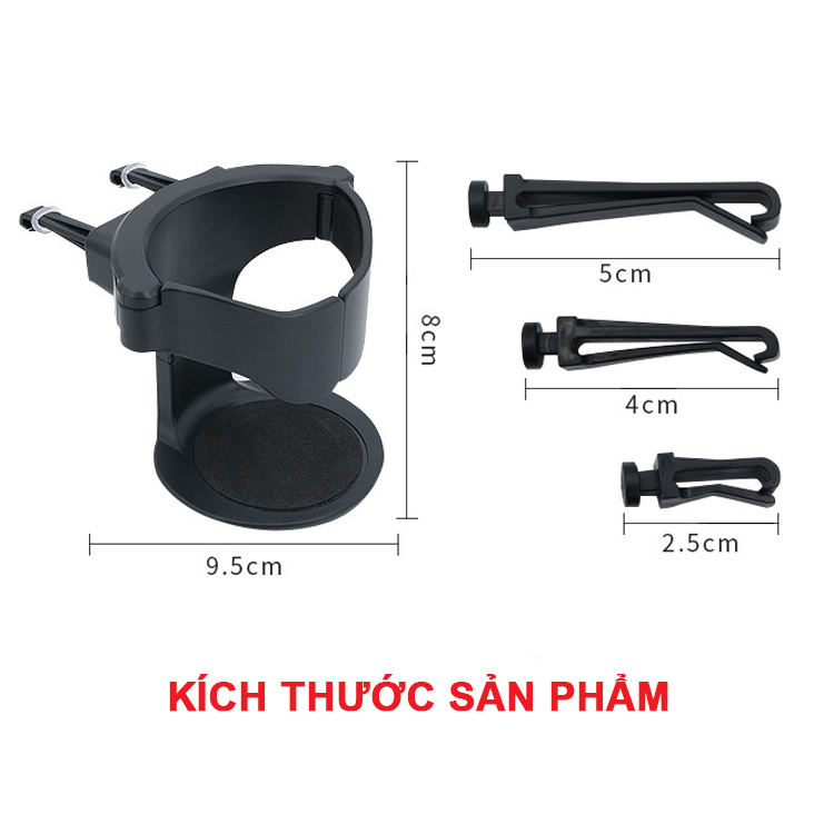 Khay Giá Để Cốc Gắn Cửa Gió Đa Năng, Tiện Lợi Phù Hợp Nhiều Size Cốc Dành Cho Xe Hơi, Ô Tô