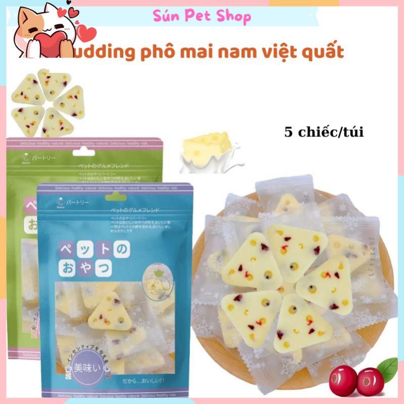 Bánh thưởng phô mai béo ngậy, giàu dinh dưỡng cho thú cưng (Snack cho chó mèo nhiều vị)