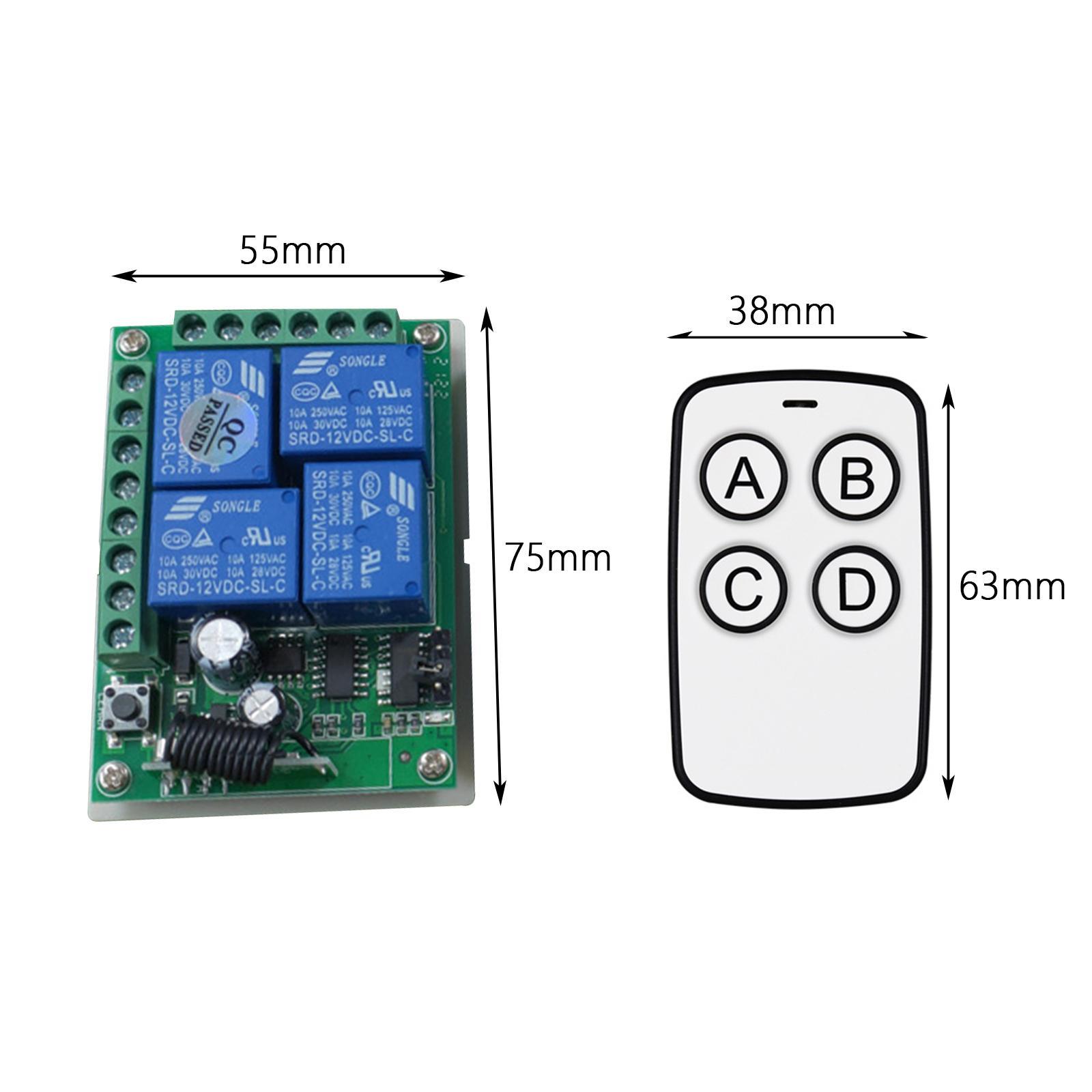 Switch Receiver Remote Switch for Use for Electric Doors Garage Doors Lights