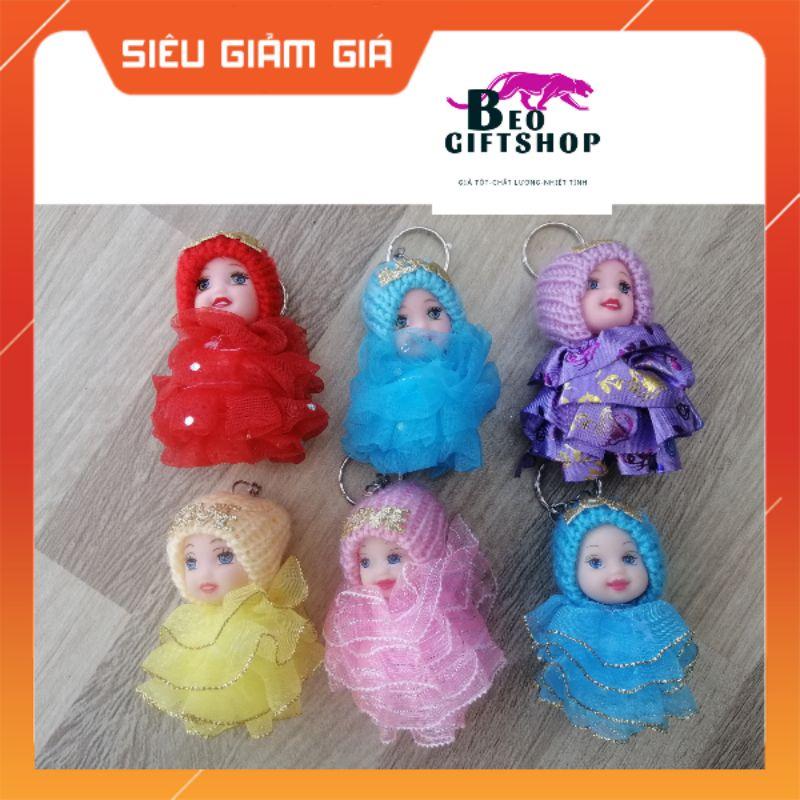 MÓC KHÓA BÚP BÊ ĐỘI NÓN LEN CHỮ LOVE