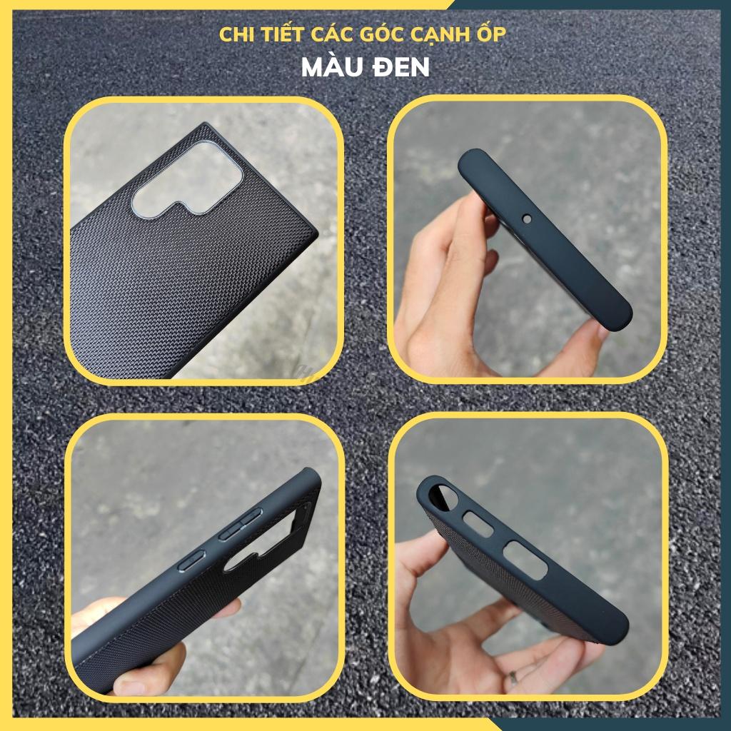 Ốp lưng s22 ultra chống vân tay nhựa dẻo bảo vệ camera vải nylon nhiều màu phụ kiện điện huỳnh tân store