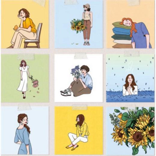 BỘ ẢNH POSTCARD nhiều hình, ảnh giấy trang trí dán tường decor nhà cửa