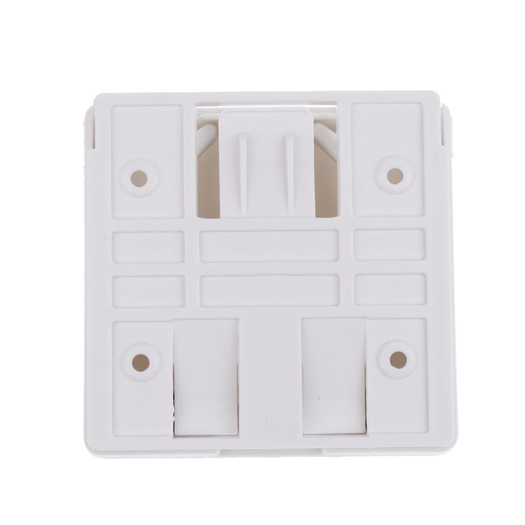 2 x Adjustable Folding Drink Cup Holder Mount Boat Marine Car White