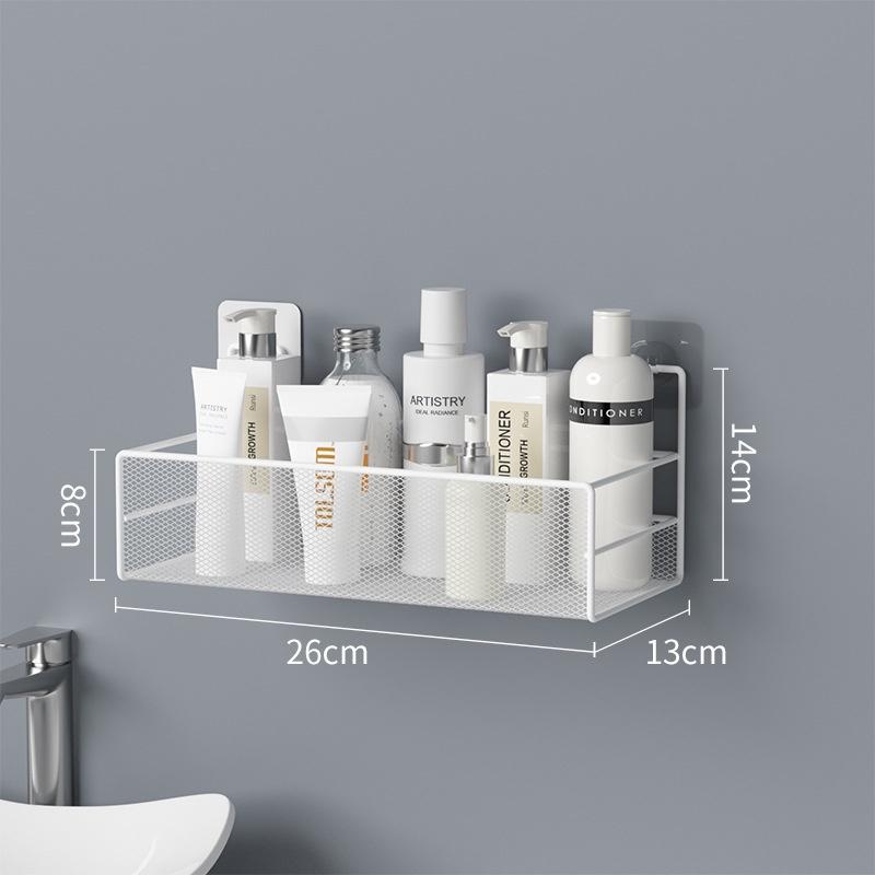 Giá treo đồ bằng sắt mỹ thuật tự dính không đục lỗ Kệ Phòng tắm nhà vệ sinh bồn rửa mặt babo