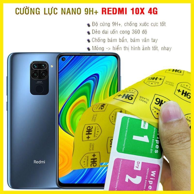 Dán cường lực dẻo nano dành cho Xiaomi Redmi 10X 4G