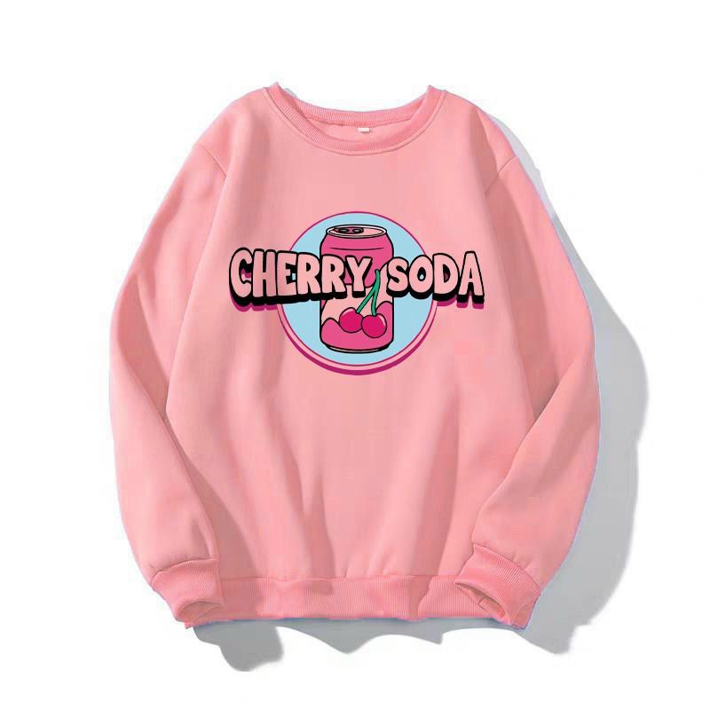 Áo Sweater Nỉ Unisex Form Nam Nữ Cherry Soda Chất Vải Nỉ Thoáng Mát Nhiều Màu Cực Đẹp