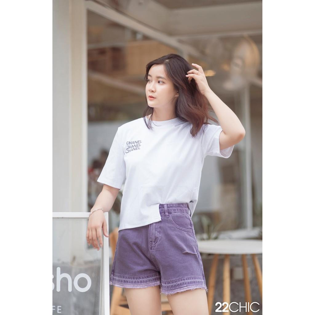 Quần shorts jean cao cấp vải jean dày dặn - 22CHIC