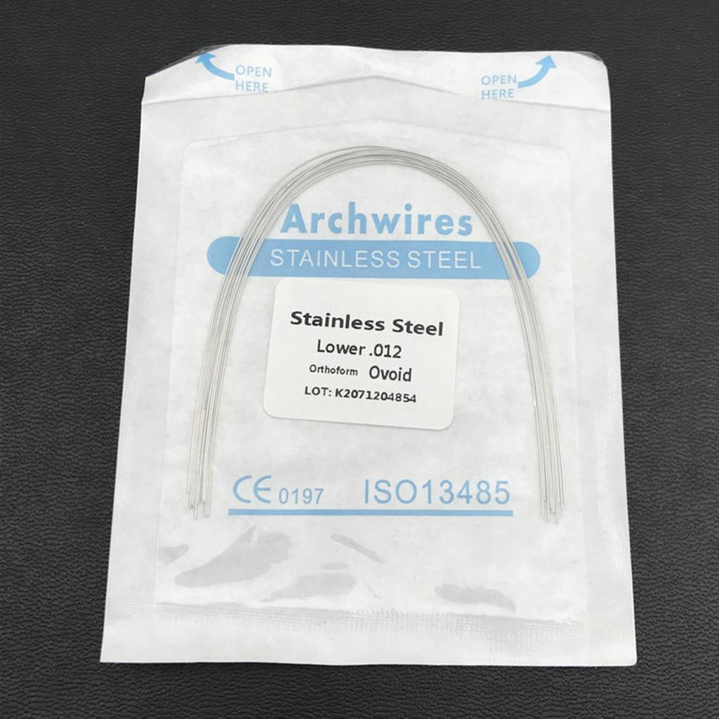 10 Packs Orthodontic Stainless Steel Super Elastic Arch Wire (round)