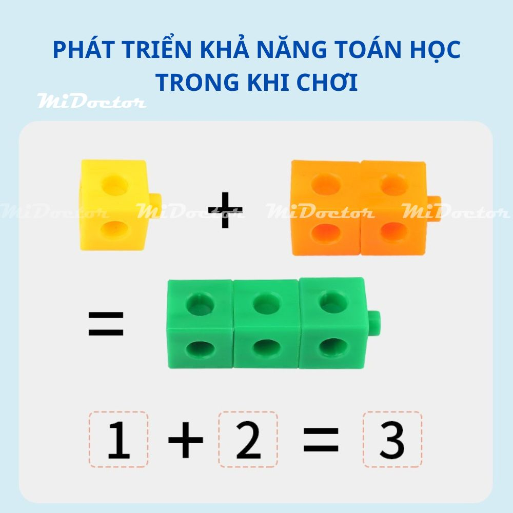 Xếp Hình Numberblocks Đồ Chơi Toán Học Thông Minh Trí Tuệ Cho Bé Linking Cube - Hãng miDoctor