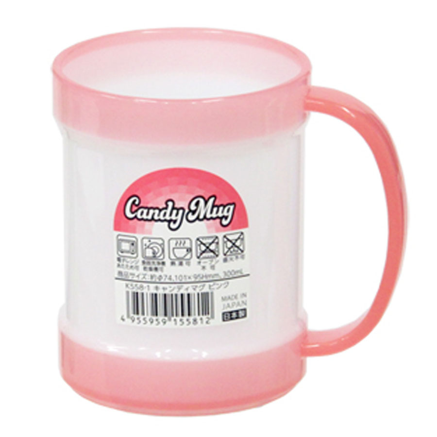 Bộ 2 cốc uống nước có tay cầm tiện lợi 300mL - Hàng nội địa Nhật