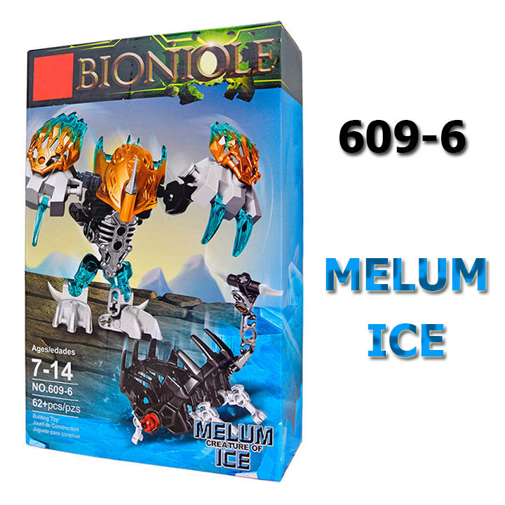 Mô hình Robot tự lắp ráp Bionicle 609-6 Melum Ice - Đồ chơi sáng tạo