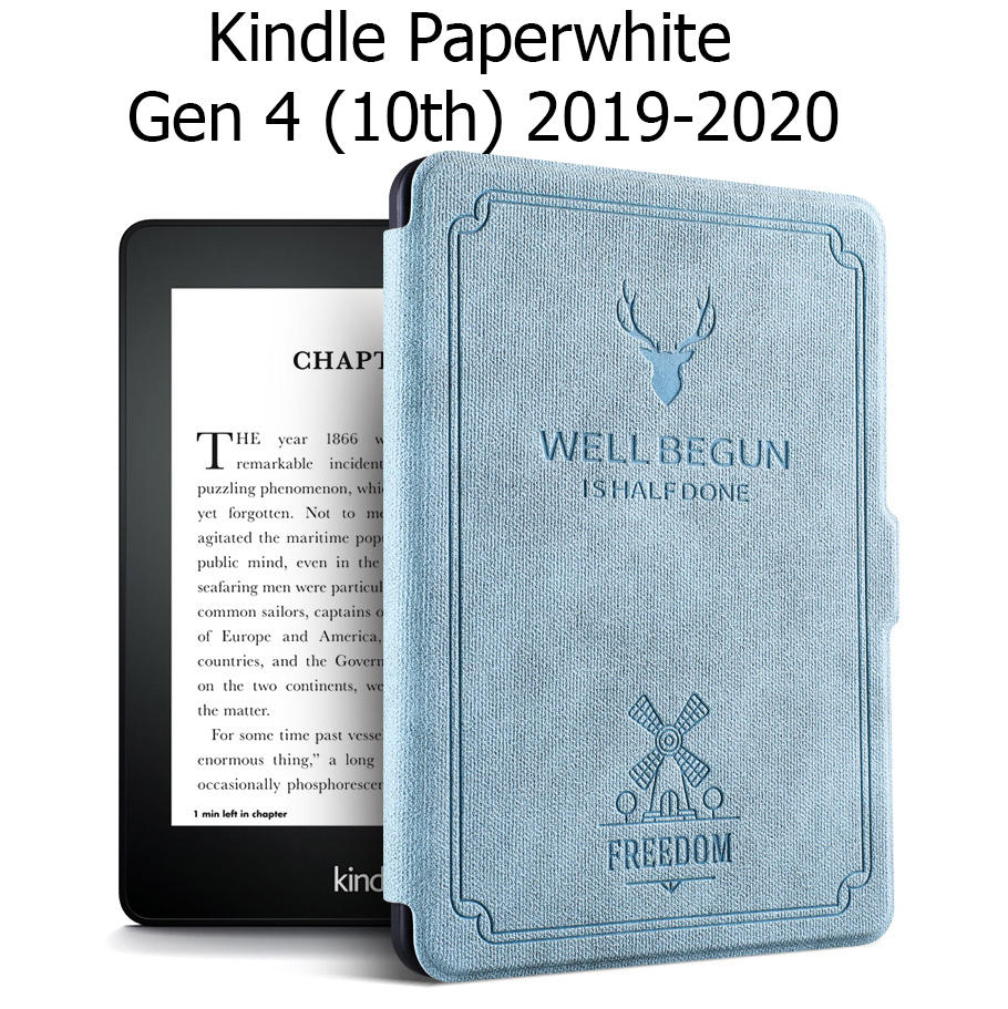 Bao Da Cover Dành Cho Máy Đọc Sách Kindle Paperwhite Gen 4 Tuần Lộc