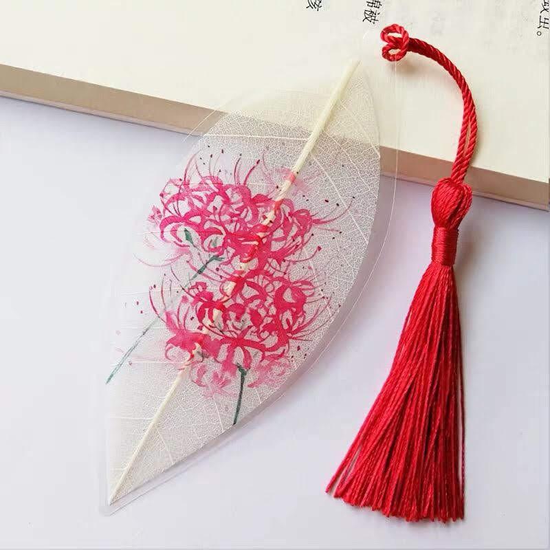 Bookmark ngân lá hình hoa bỉ ngạn