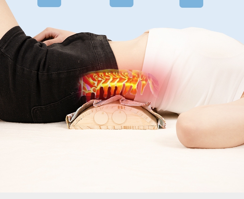 Gối gỗ xông ngải cứu thắt lưng/ gối gỗ ngải cứu kê cổ xông hơ cứu ngải giảm đau.Gối gỗ cứu ngải nâng đỡ cột sống cổ, thắt lưng, kê chân