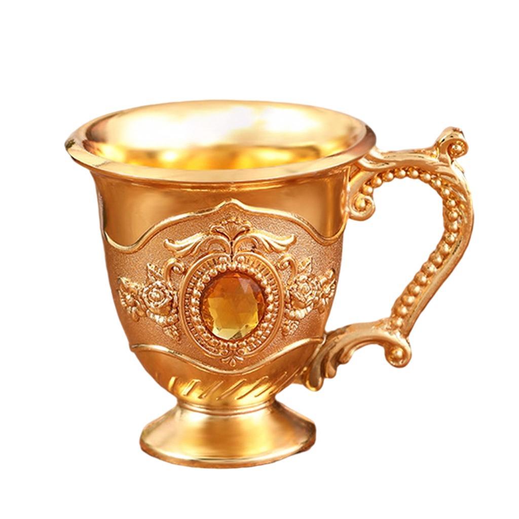 2x Wine Cup Liquor Glass Engraved Wine Glass European Style for Room Bar