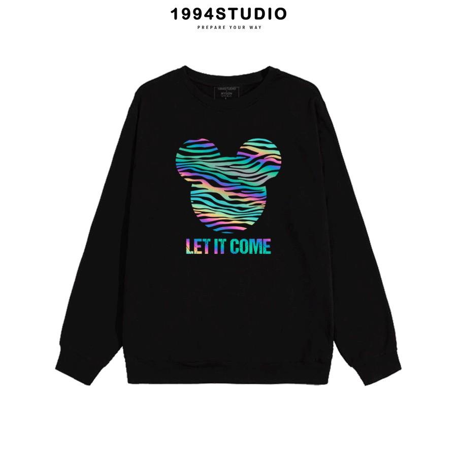 Áo Sweater BARBOSSA Mickey Let It Come Phản Quang 7 màu Unisex - 1994 Studio