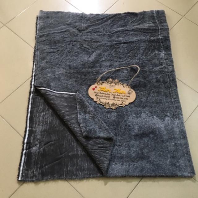 Thảm lông giá rẻ - Màu xám tiêu lông cực mịn