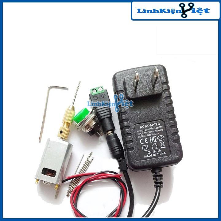 Combo máy khoan mini 180 5V Siêu Khỏe V2 Cực Chuẩn